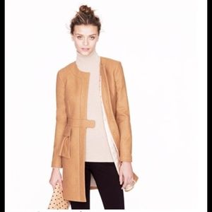 J. Crew Wool Cashmere Peplum Coat